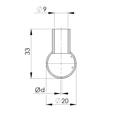 Sfera di Lavaggio 20D Ø1 mm