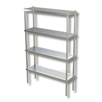 🏭 Scaffale Inox AISI 304 a 4 Ripiani
