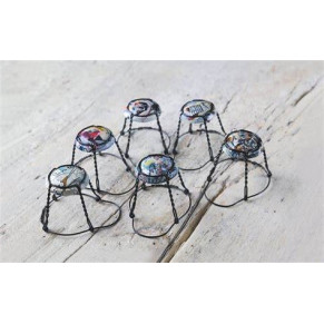 🔵 Gabbiette Tappo Fungo Nere 100 pz