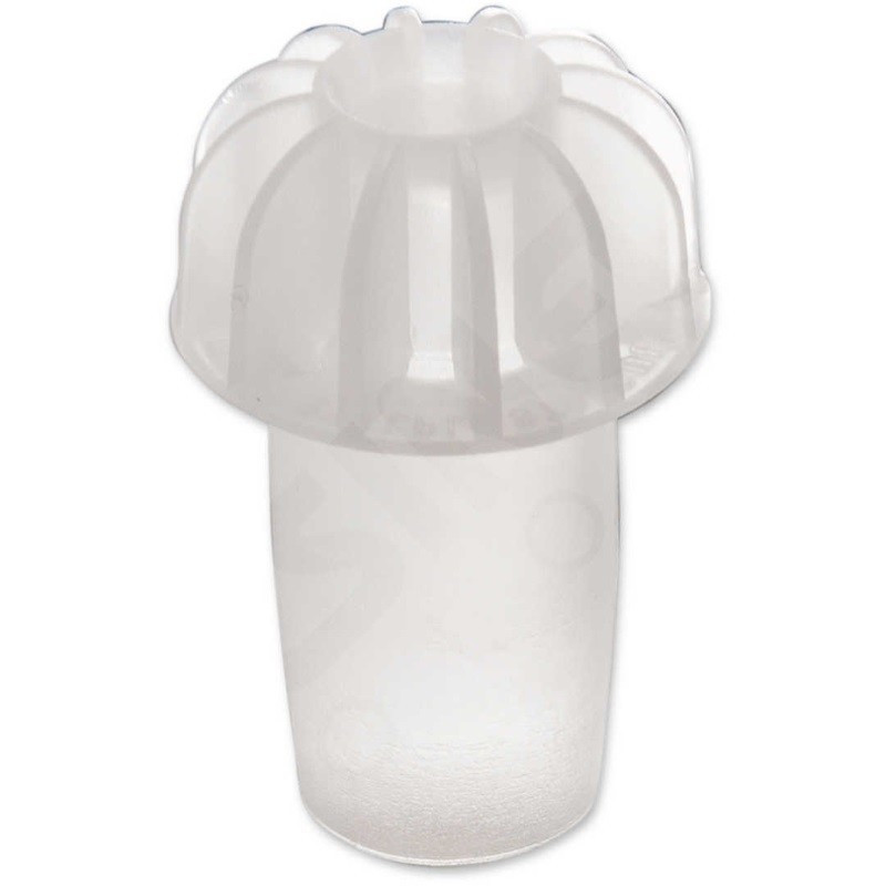 Tappi a Fungo Lisci Testa Alettata Bianchi 100 pz
