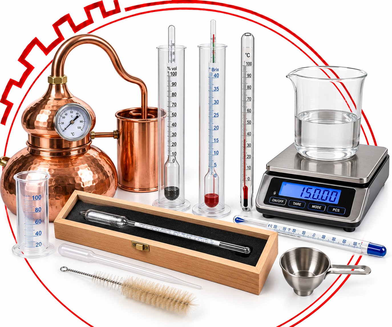 Pesa Grappe per Distillati, Grappe e Acquaviti