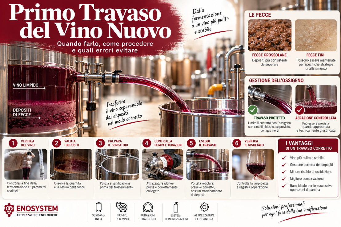 Primo Travaso del Vino Nuovo: Quando Farlo e Come Procedere