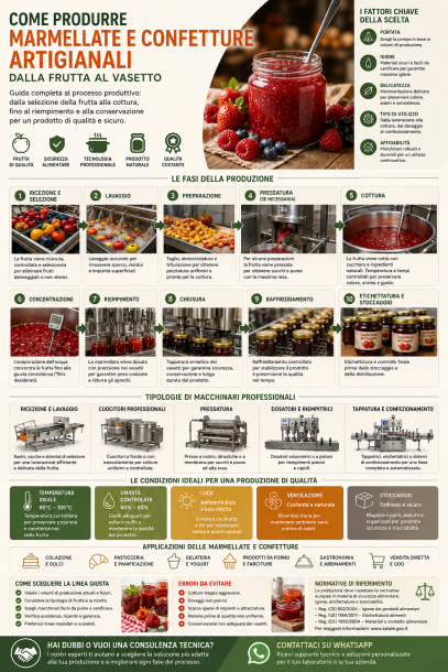 Come Produrre Marmellate e Confetture Artigianali: Guida Completa dalla Lavorazione all'Invasettamento